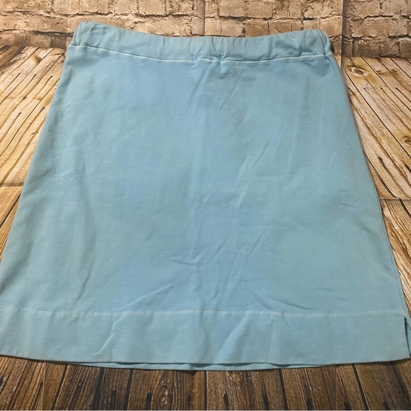 Fresh Produce Light Blue Terry Lined Soft Pull On A Line Skirt - Picture 3 of 4